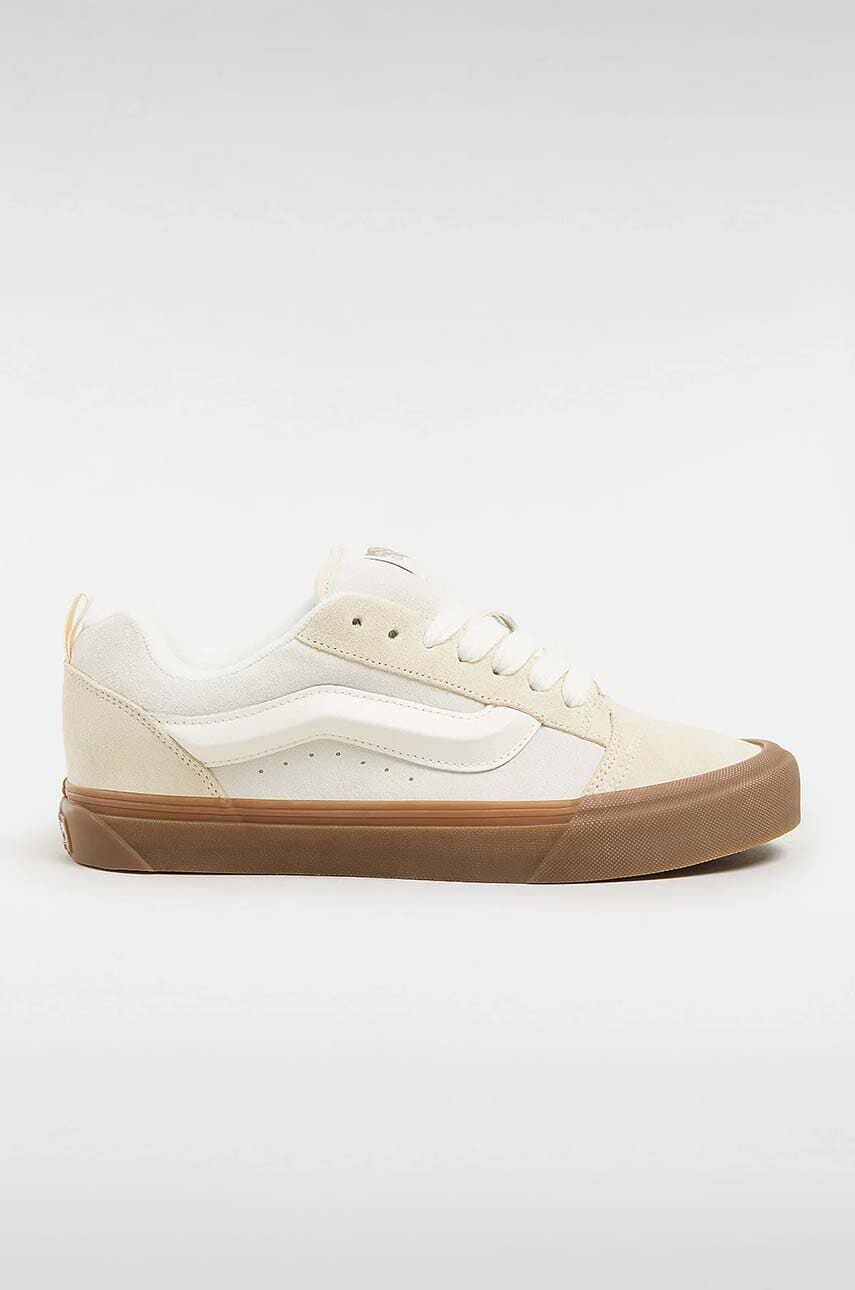 Levně Semišové tenisky Vans Knu Skool béžová barva, VN0009QCDBS1