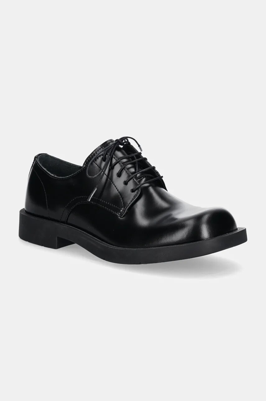 CAMPERLAB pantofi de piele 1978 culoarea negru, cu toc plat, A500002-002 CAMPERLAB pantofi de piele 1978 culoarea negru, cu toc plat, A500002-002