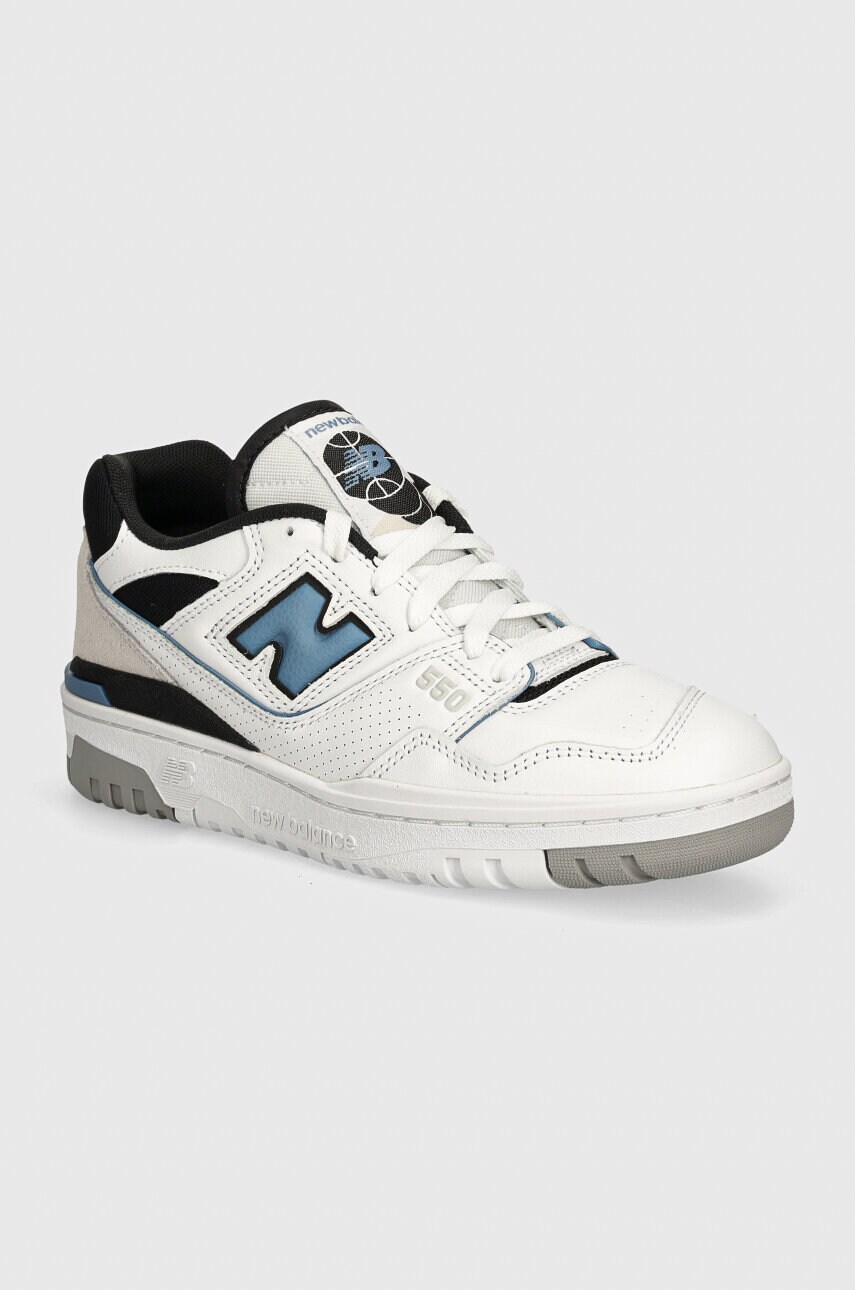 New Balance sneakers 550 culoarea alb, BB550ESF