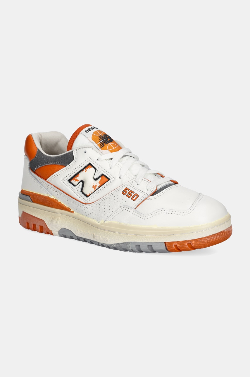 New Balance sneakers din piele 550 culoarea alb, BB550VTF New Balance sneakers din piele 550 culoarea alb, BB550VTF