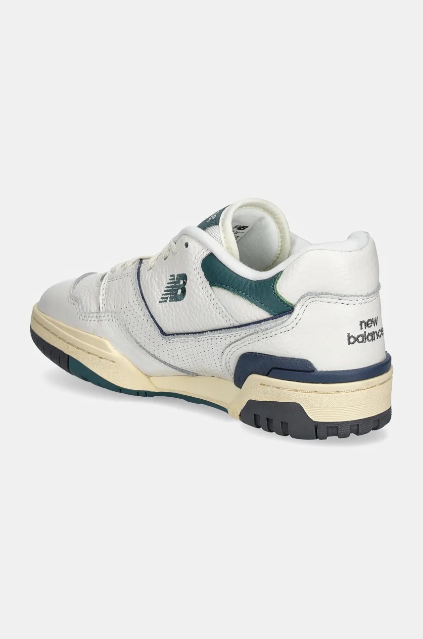 Δερμάτινα αθλητικά παπούτσια New Balance 550 χρώμα: άσπρο, BB550PTB φωτογραφία