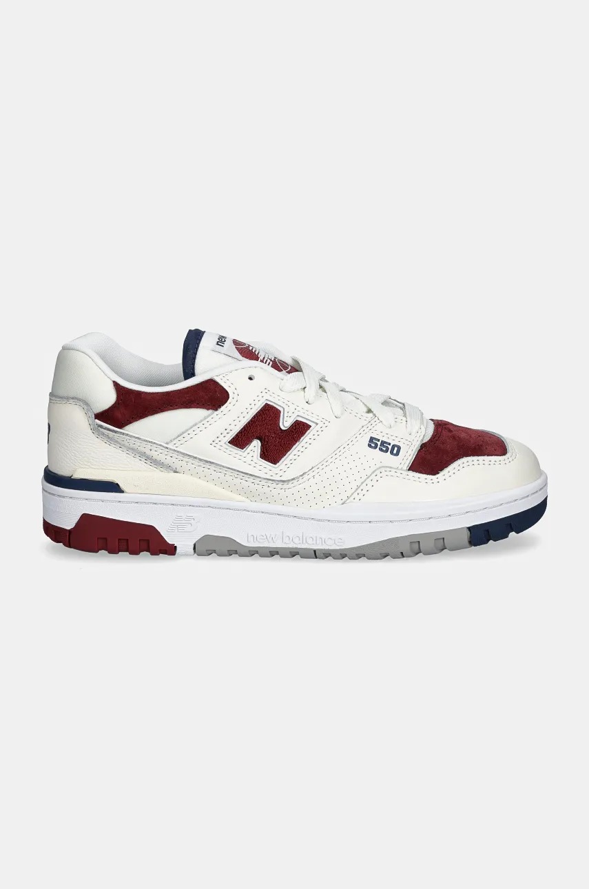 Δερμάτινα αθλητικά παπούτσια New Balance 550 χρώμα: μπεζ, BB550VRC φωτογραφία