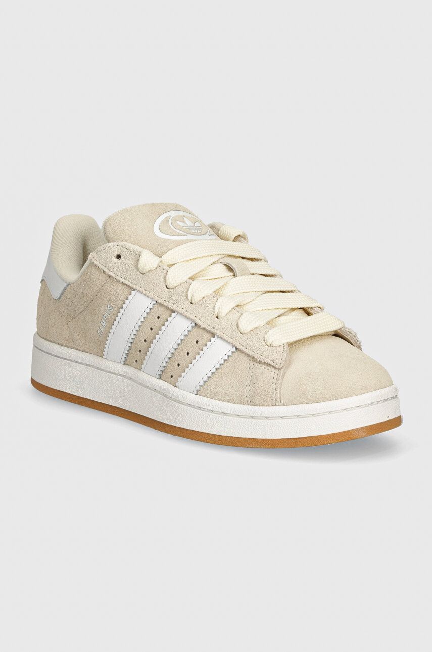 adidas Originals sneakers din piele întoarsă Campus 00s culoarea bej, ID1435