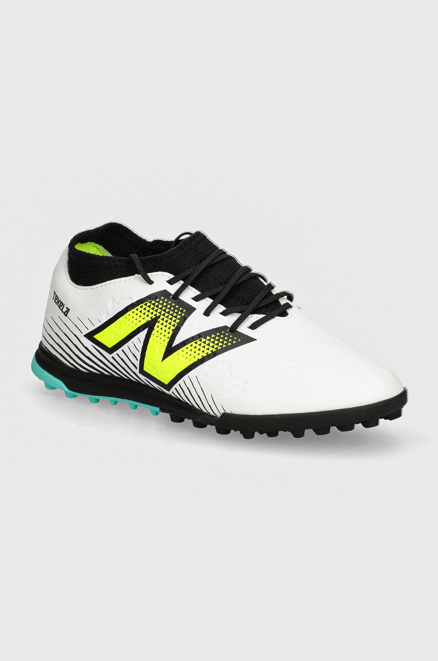 New Balance ghete de fotbal turfy culoarea alb, ST3TH45