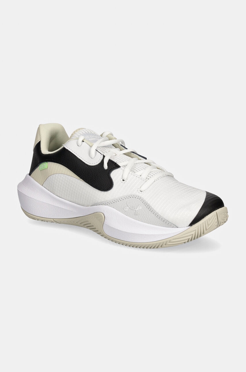 Levně Basketbalové boty Under Armour Lockdown 7 Low bílá barva, 3027646