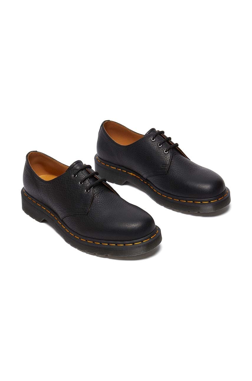 Δερμάτινα κλειστά παπούτσια Dr. Martens 1461 Ambassador χρώμα: μαύρο, DM31994001 φωτογραφία