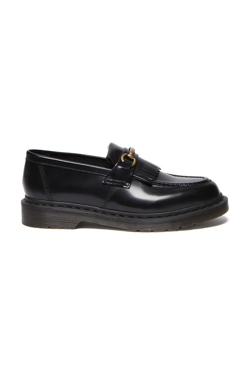 Dr. Martens mocasini de piele Adrian Snaffle culoarea negru, cu toc plat, DM32102001 Dr. Martens mocasini de piele Adrian Snaffle culoarea negru, cu toc plat, DM32102001