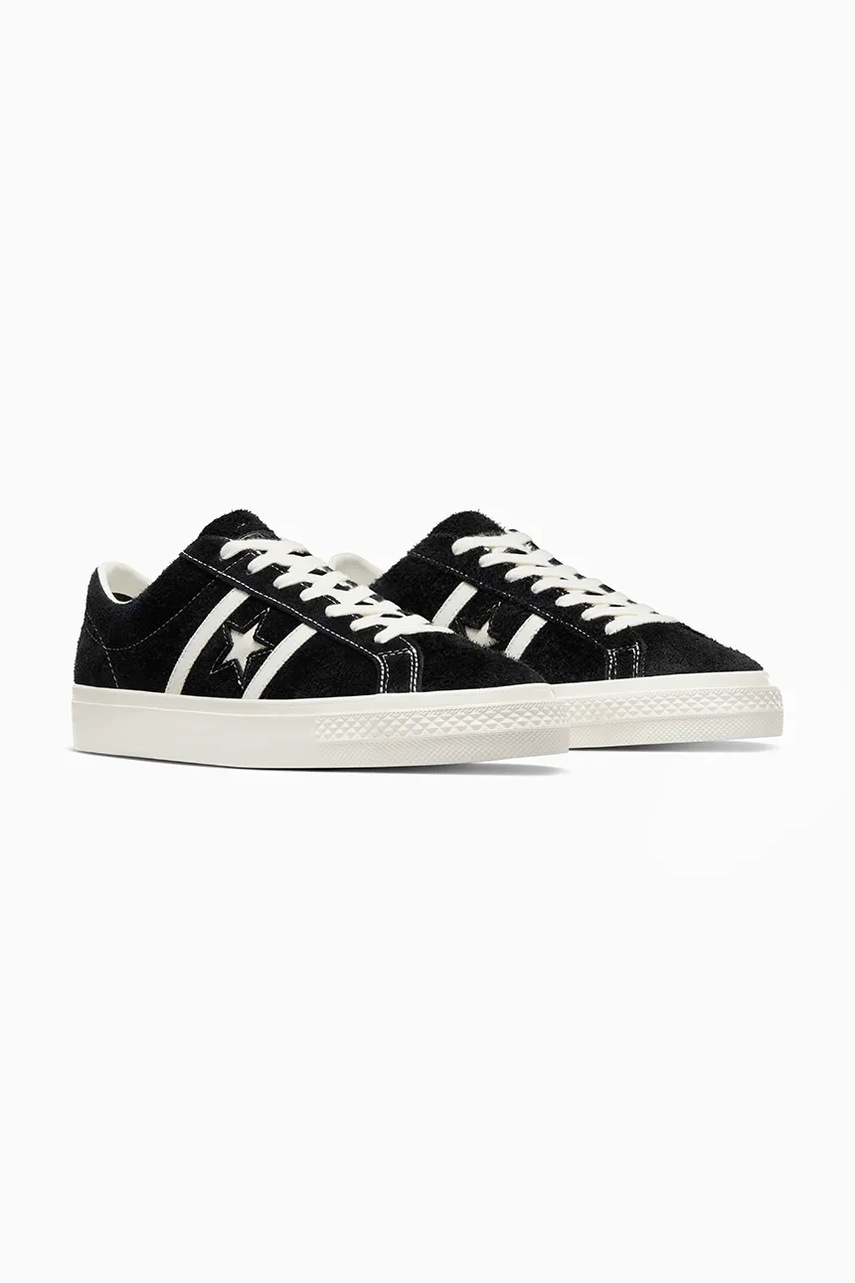 Σουέτ sneakers Converse One Star Academy PRO χρώμα: μαύρο, A06426C φωτογραφία