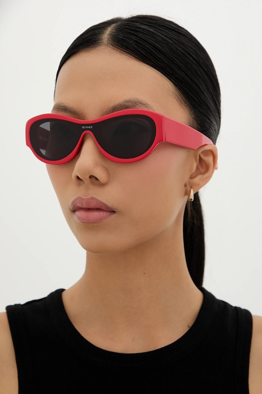 Sunnei ochelari de soare femei, culoarea rosu, MACCXEYW005