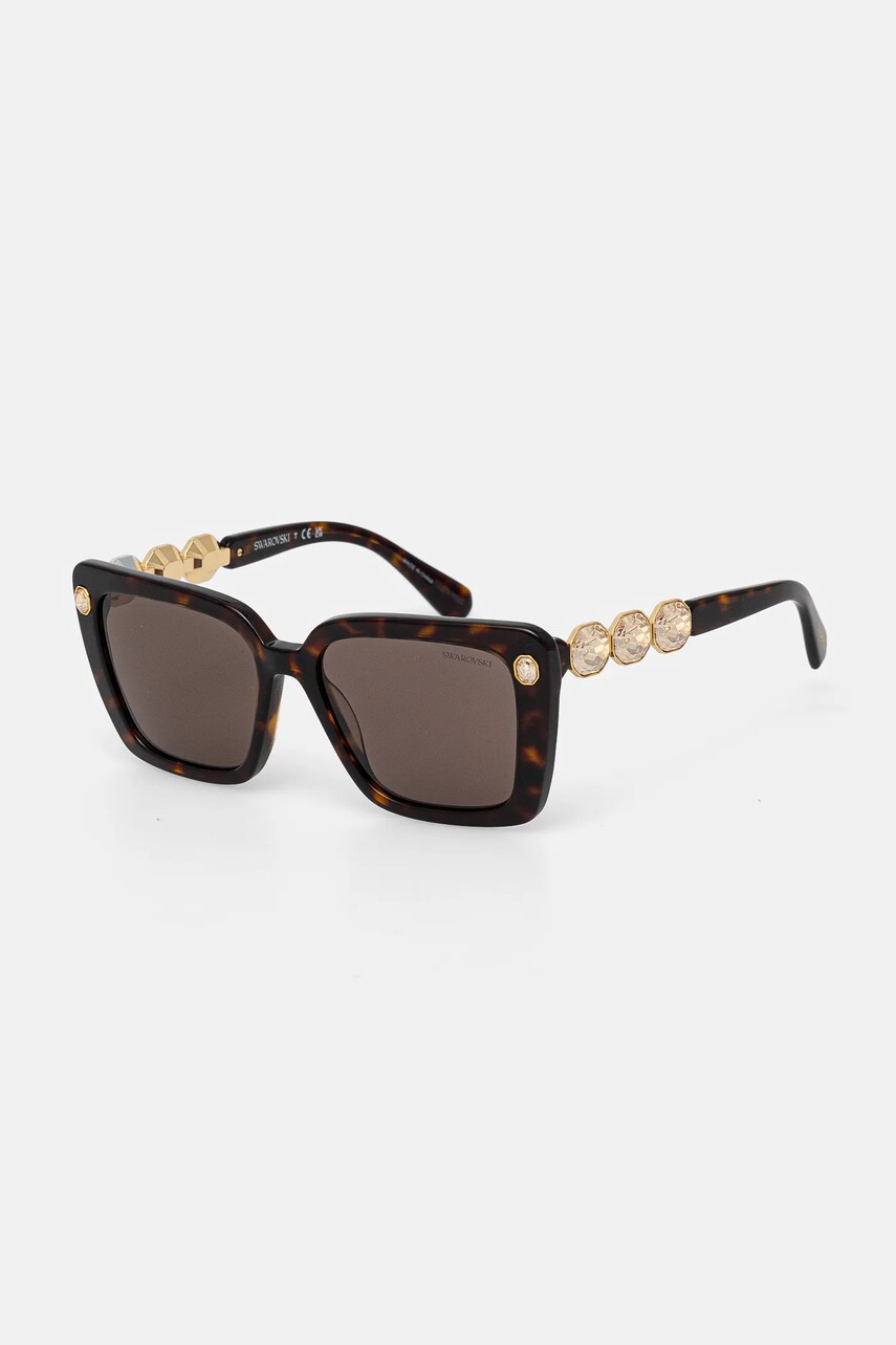 Swarovski ochelari de soare MILLENIA femei, culoarea maro, 5706554