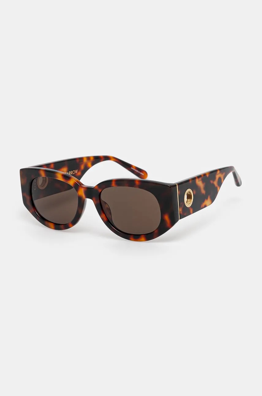 LINDA FARROW ochelari de soare DEBBIE culoarea maro, LFLC1059C2SUN