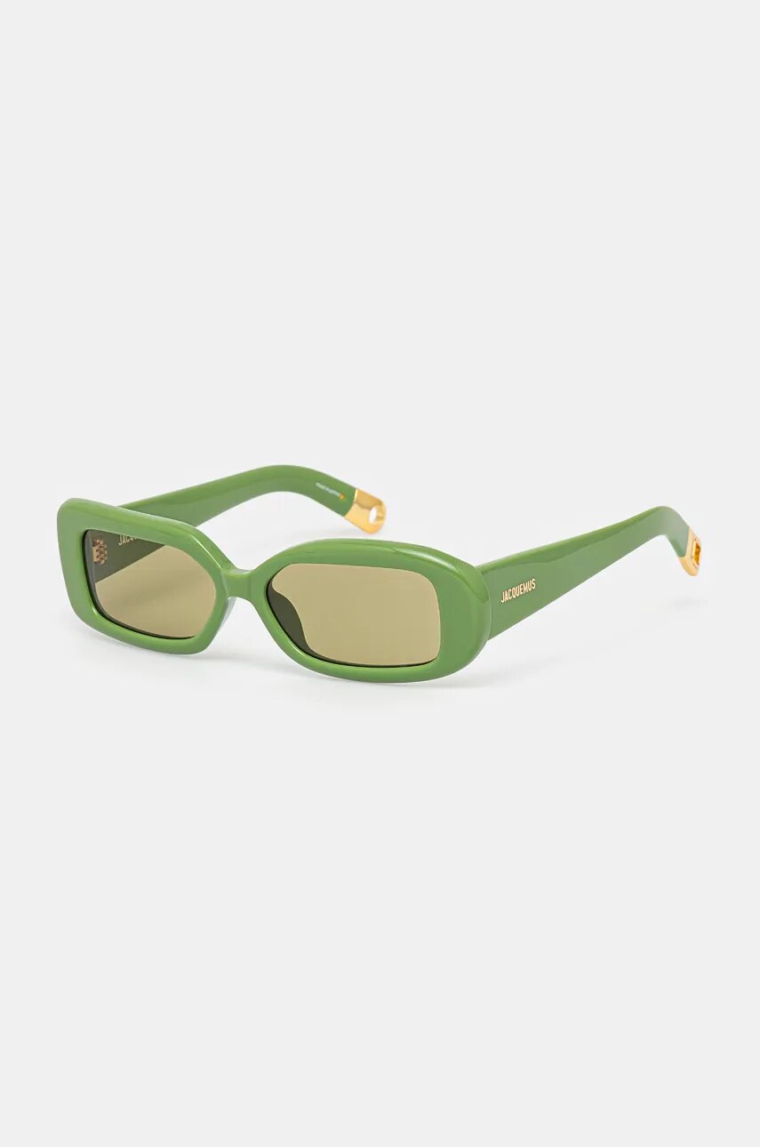 Jacquemus ochelari de soare ROND culoarea verde, JAC11C3SUN