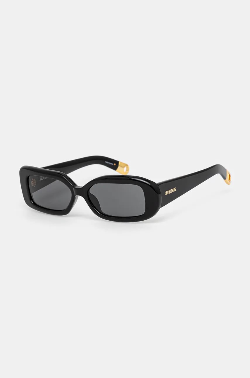 Jacquemus ochelari de soare ROND culoarea negru, JAC11C1SUN