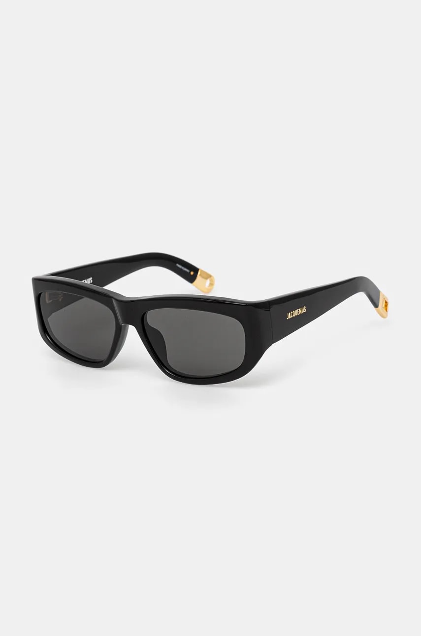 Jacquemus ochelari de soare PILOTA culoarea negru, JAC2C1SUN