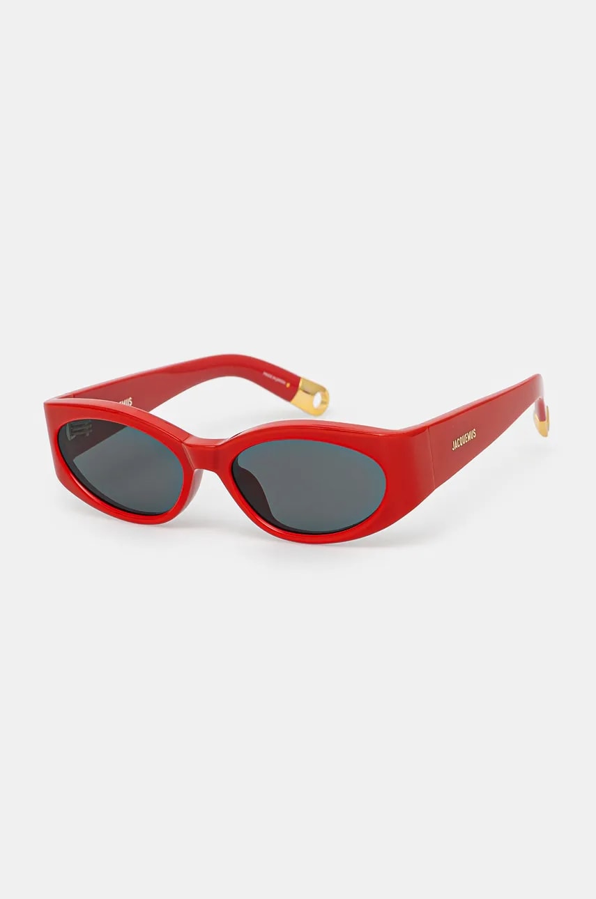 Jacquemus ochelari de soare OVALO culoarea rosu, JAC4C8SUN