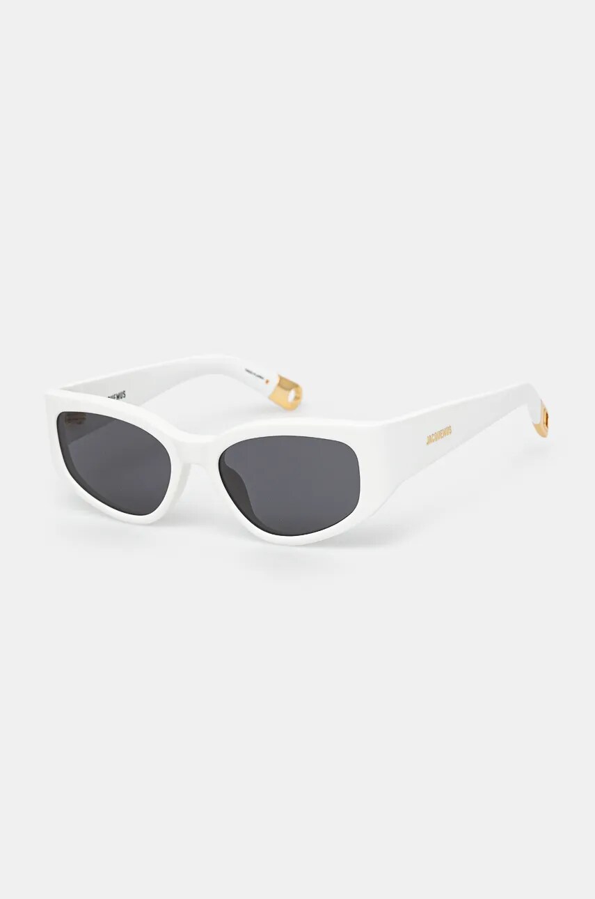 Jacquemus ochelari de soare GALA culoarea alb, JAC5C2SUN