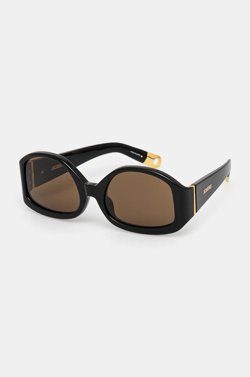 Jacquemus ochelari de soare COLAPSO culoarea negru, JAC15C1SUN
