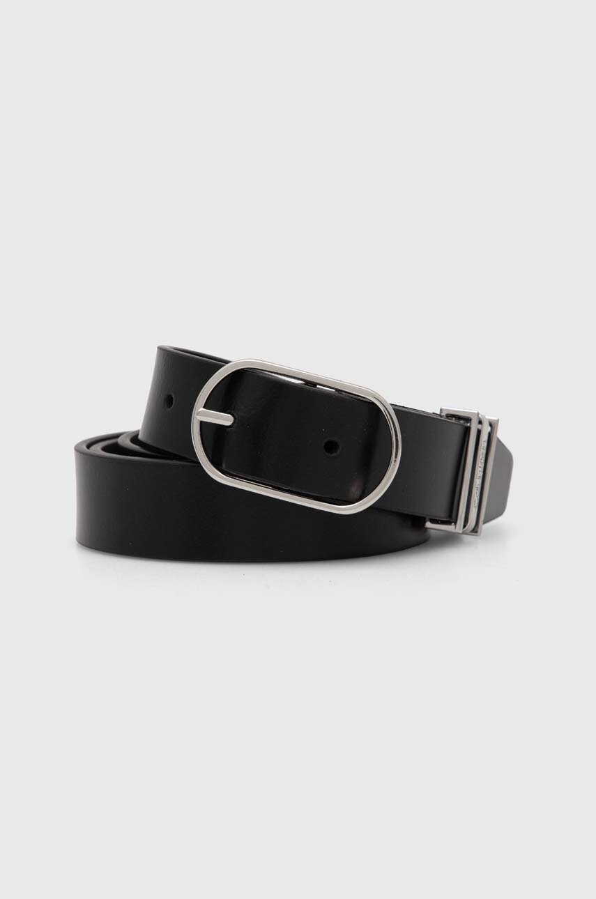 

Кожен колан Calvin Klein дамски в черно K60K612209, Черен