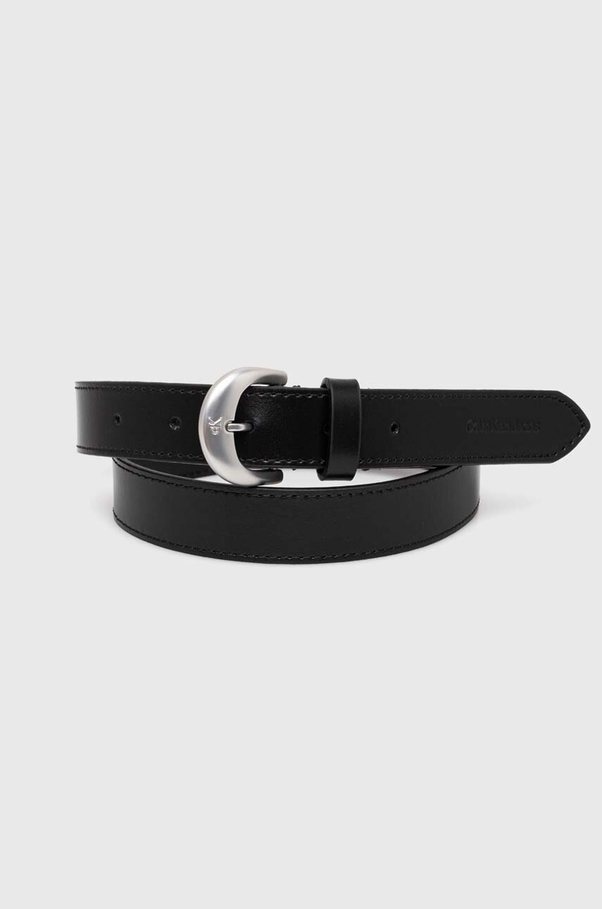 

Кожен колан Calvin Klein Jeans дамски в черно K60K612269, Черен