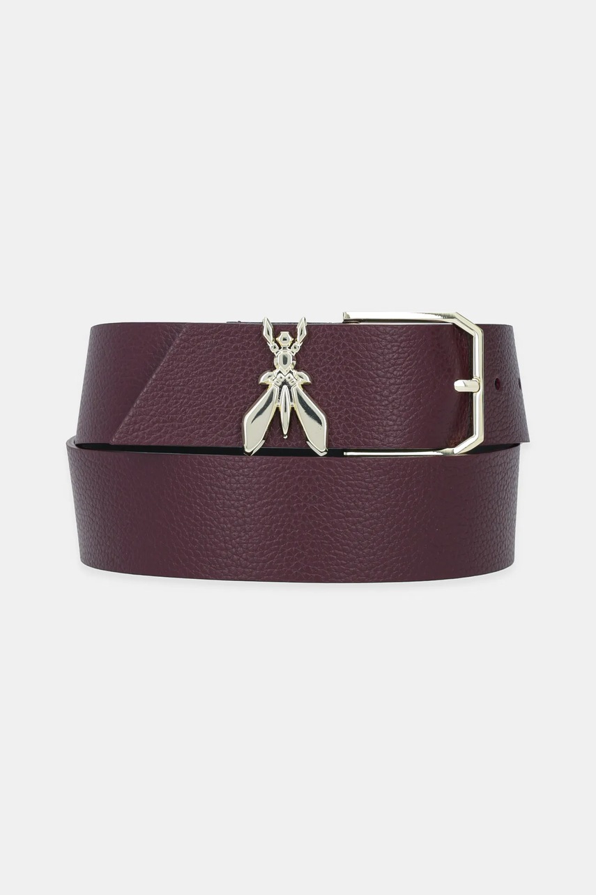 Δερμάτινη ζώνη Patrizia Pepe γυναικεία, χρώμα: μπεζ, 8W0044 L001