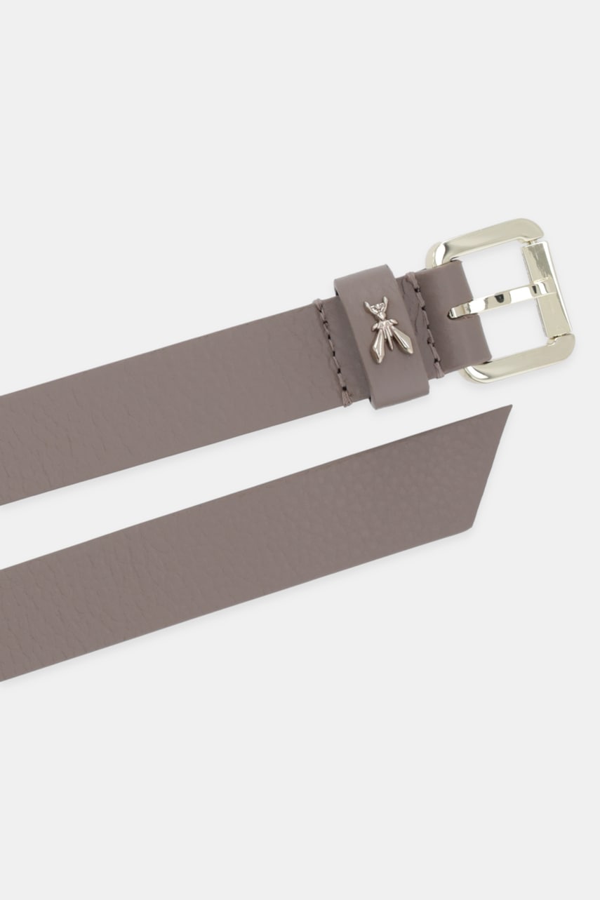 Кожаный ремень Patrizia Pepe цвет бежевый 8W0047 L001 Кожаный ремень Patrizia Pepe цвет бежевый 8W0047 L001