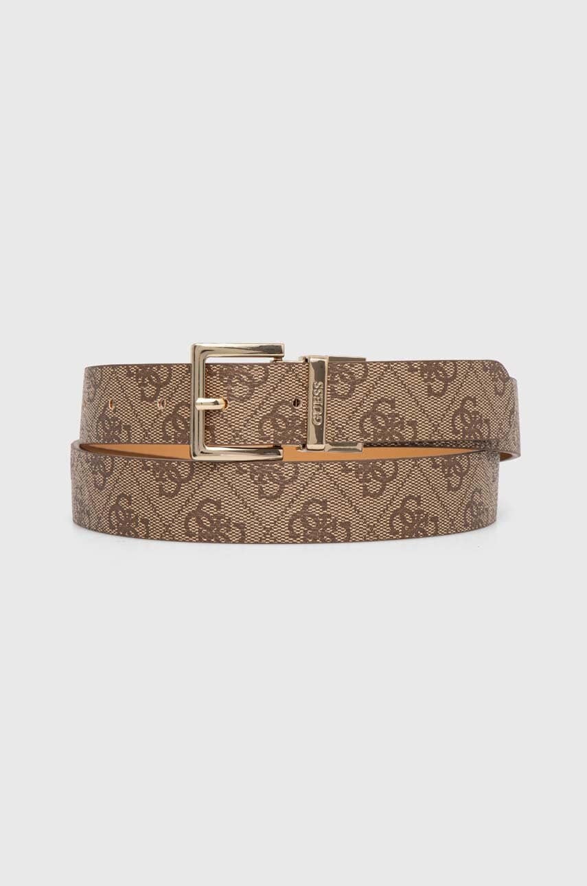 Levně Pásek Guess dámský, béžová barva, GFBOXW P4301