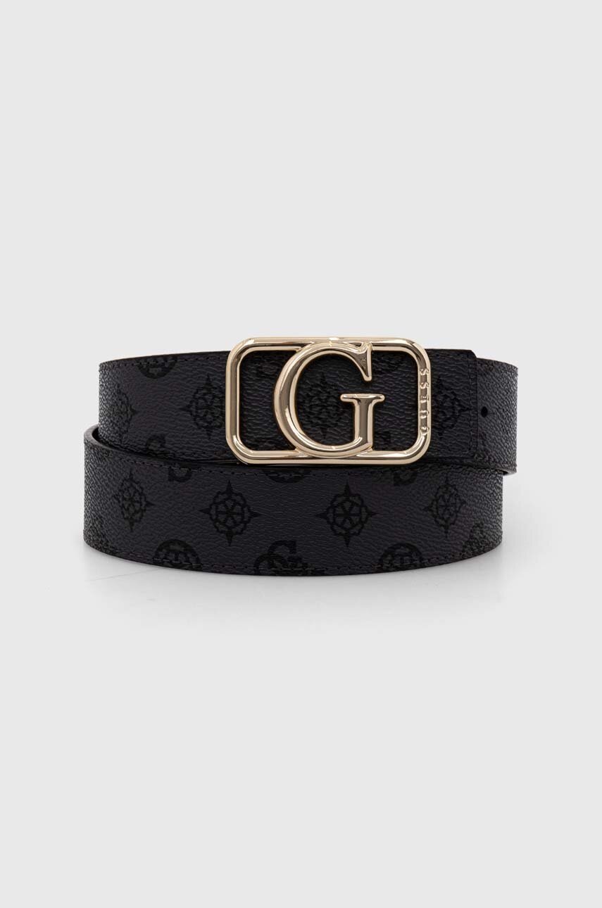 

Колан с две лица Guess KUBA дамски в черно BW9151 P4335, Черен