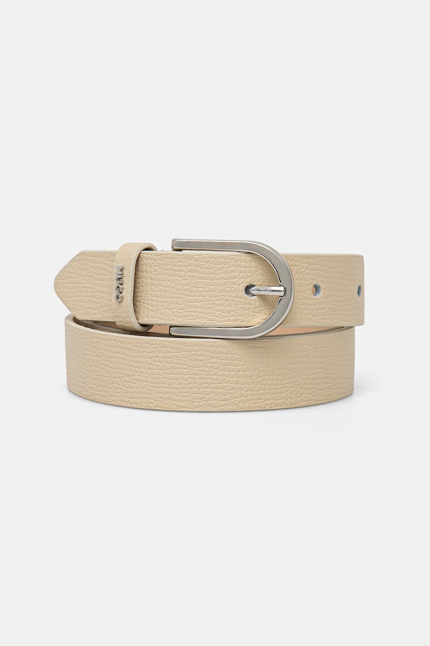 HUGO curea de piele femei, culoarea negru, 50516558