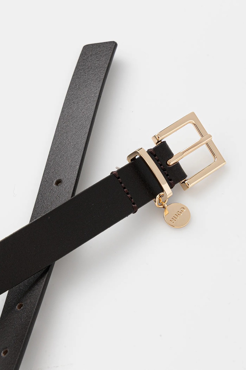 Кожаный ремень HUGO цвет белый 50522644