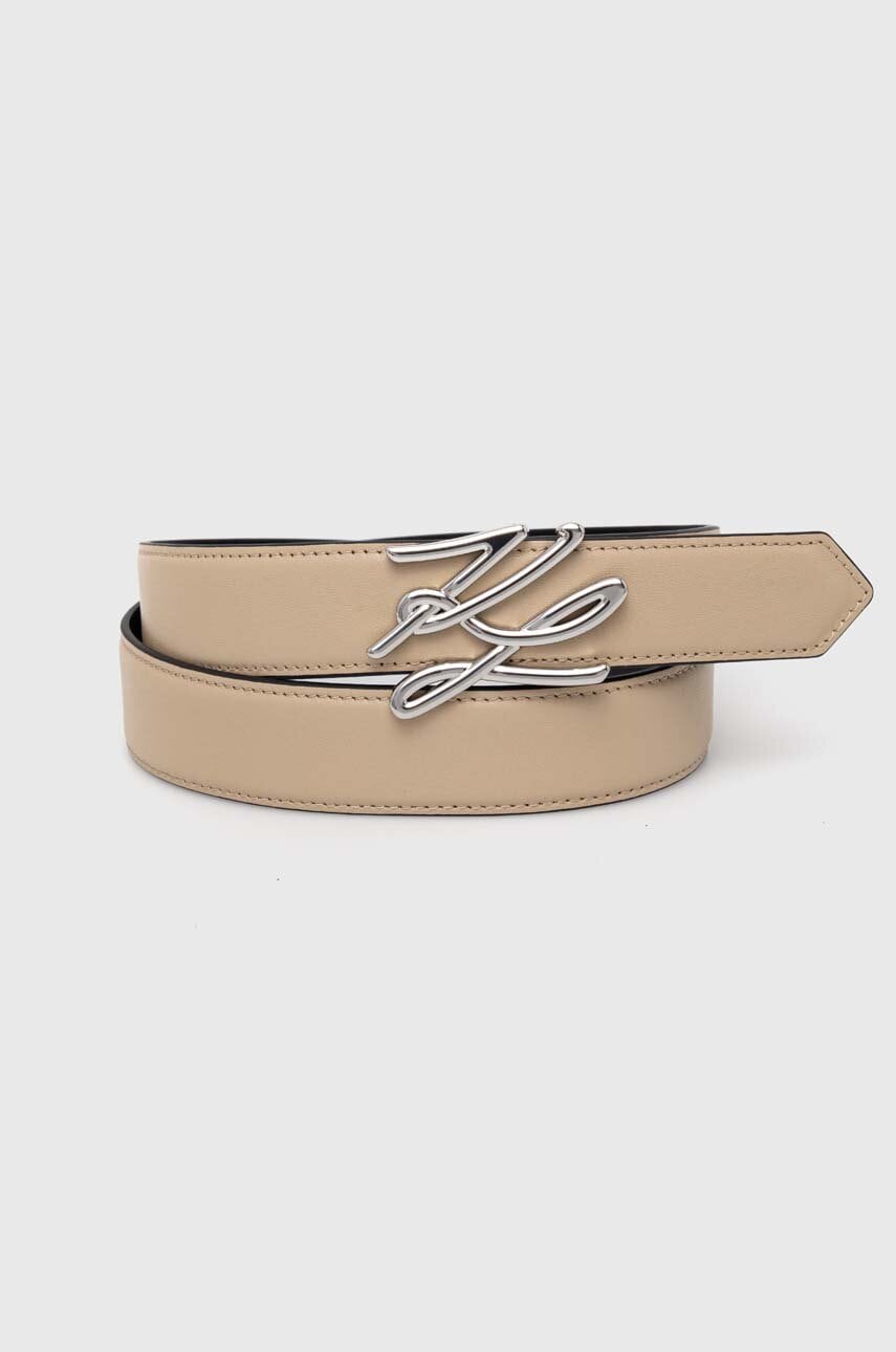 Karl Lagerfeld curea femei, culoarea bej, 245W3104