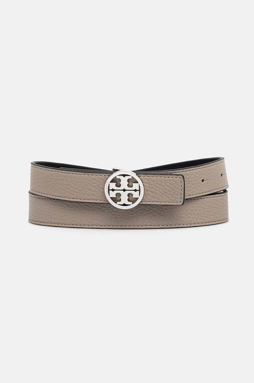 

Кожен колан с две лица Tory Burch 1" Miller Reversible дамски в сиво 138935, Сив