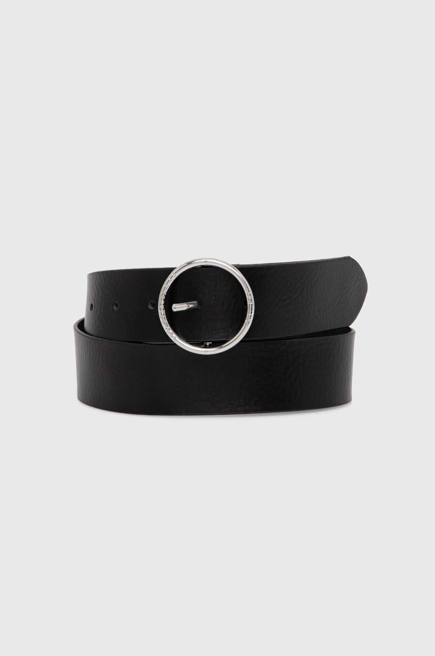 Levi's curea de piele femei, culoarea negru, D7306-0004 Levi's curea de piele femei, culoarea negru, D7306-0004