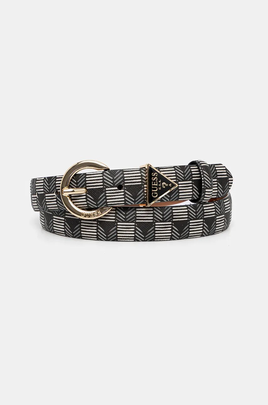 Levně Pásek Guess dámský, černá barva, BW9178 P4425
