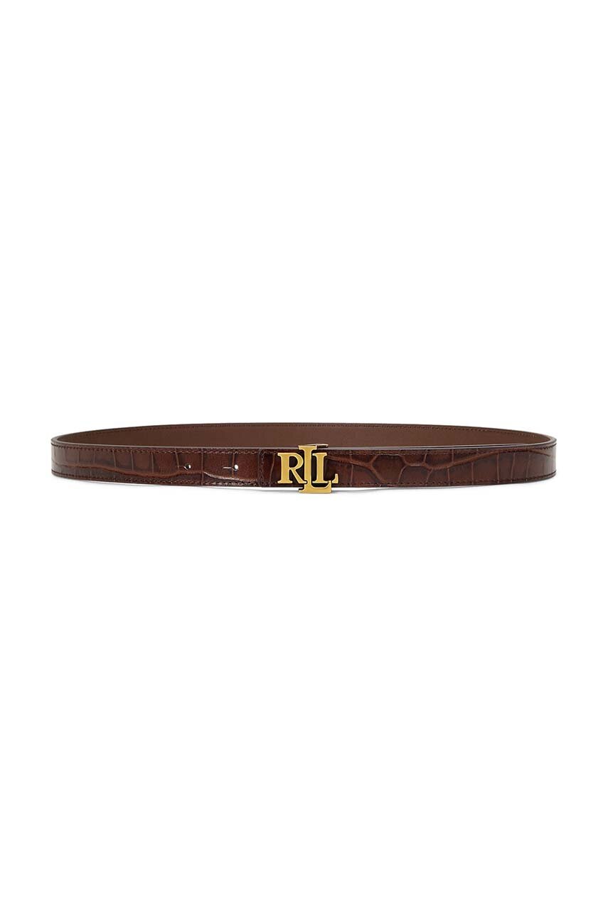 

Кожен колан Lauren Ralph Lauren дамски в кафяво 412951445, Кафяв