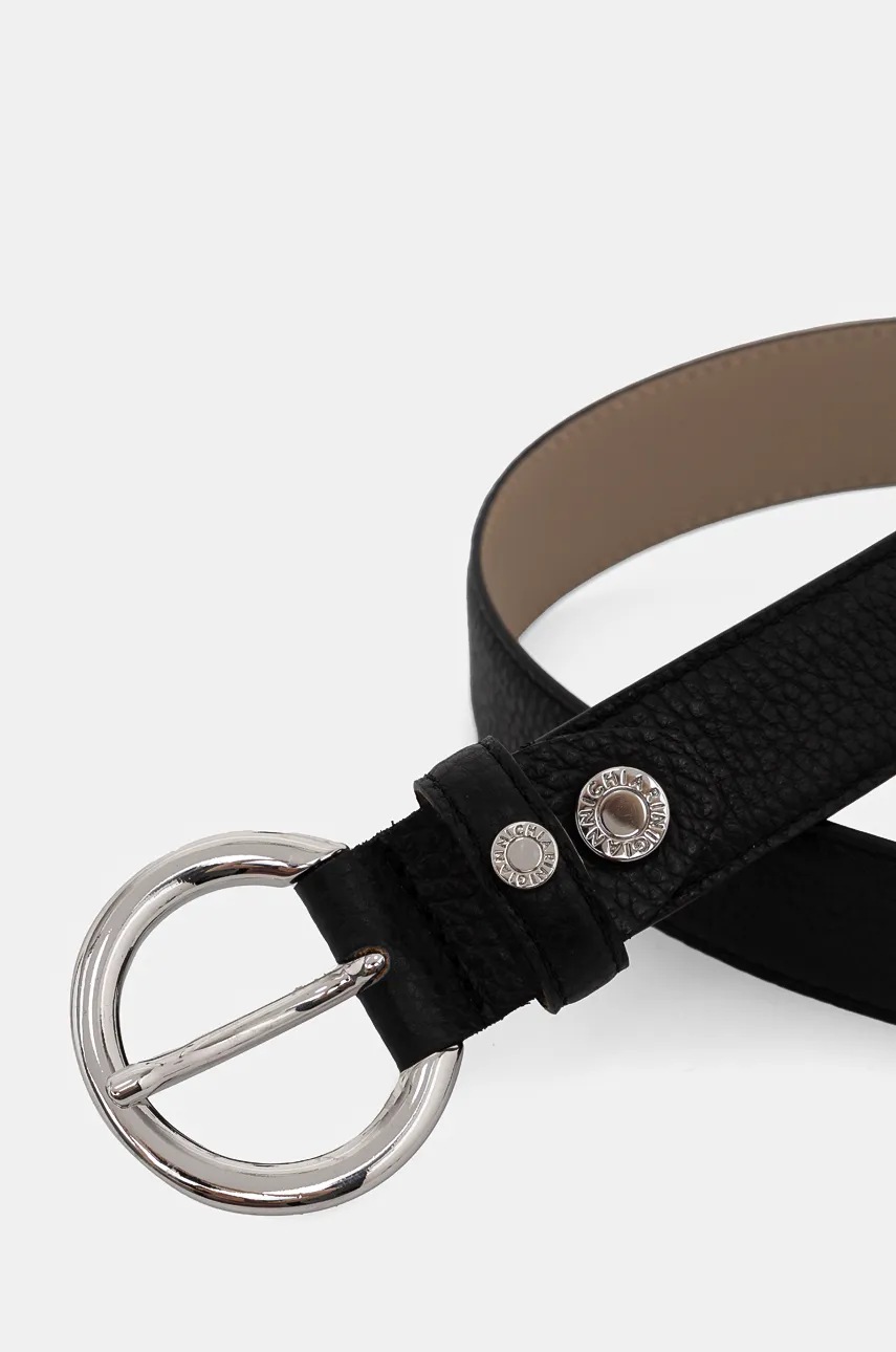 Кожаный ремень Gianni Chiarini женский цвет чёрный