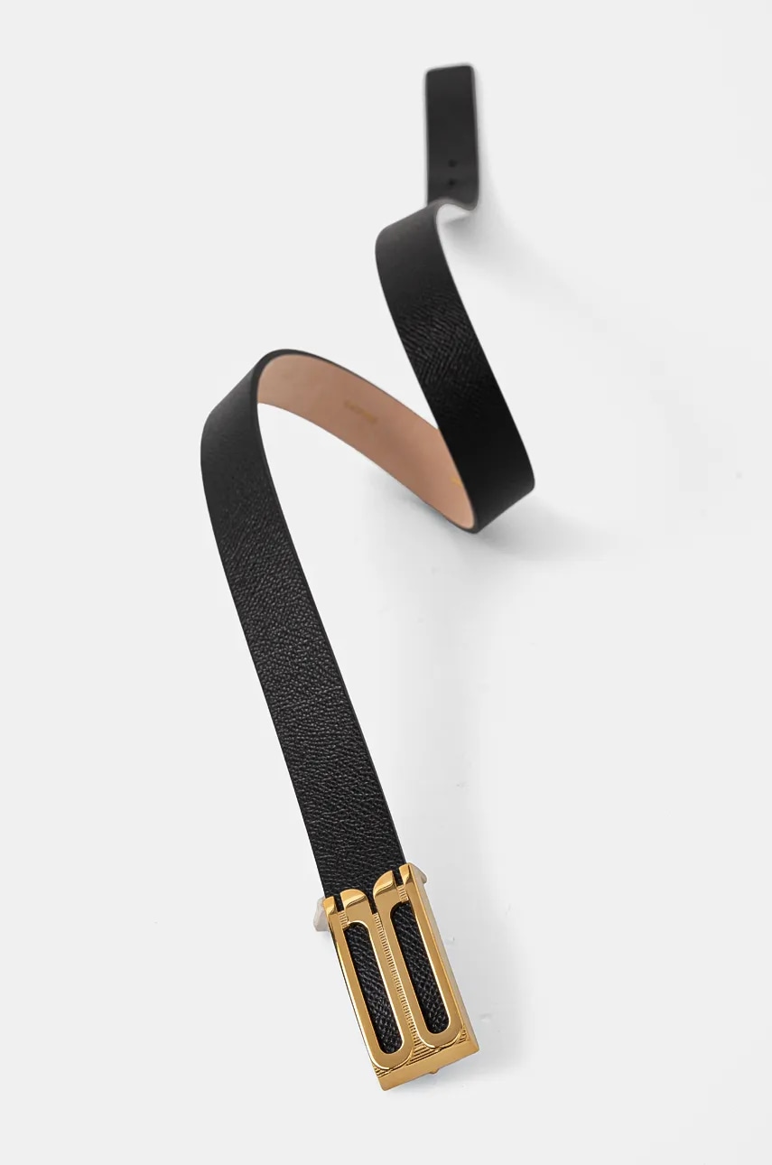 Кожаный ремень Victoria Beckham женский цвет чёрный 1424ABL005954A Кожаный ремень Victoria Beckham женский цвет чёрный 1424ABL005954A