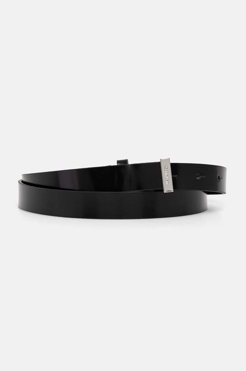 

Кожен колан Calvin Klein дамски в черно K60K612386, Черен