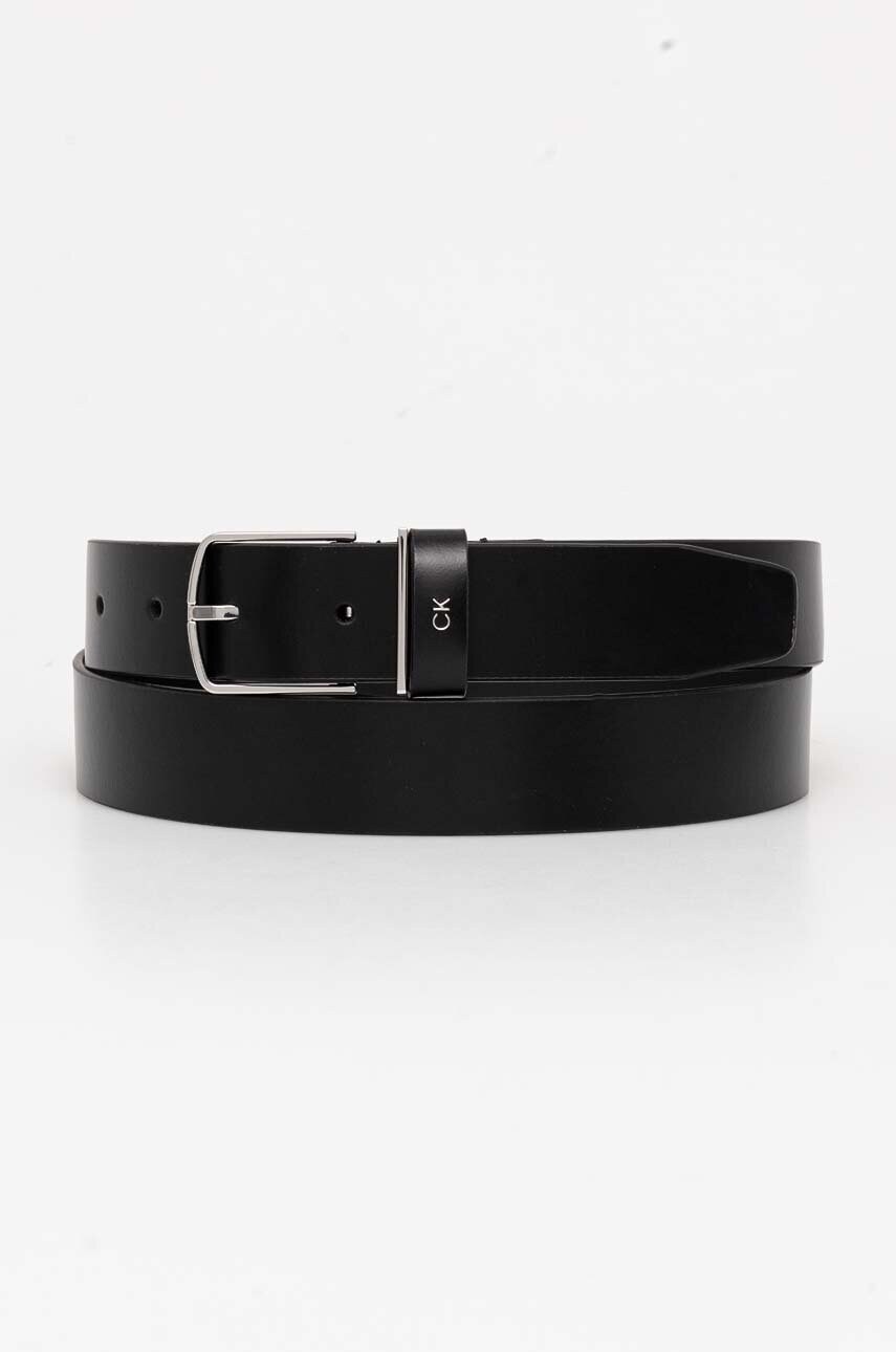 

Кожен колан Calvin Klein дамски в черно K60K612669, Черен