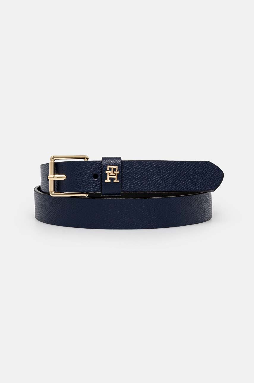 

Кожен колан Tommy Hilfiger дамски в тъмносиньо AW0AW16607, Тъмносин