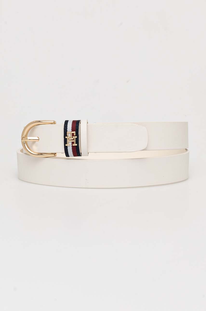 

Колан Tommy Hilfiger дамски в бяло AW0AW16612, Бял