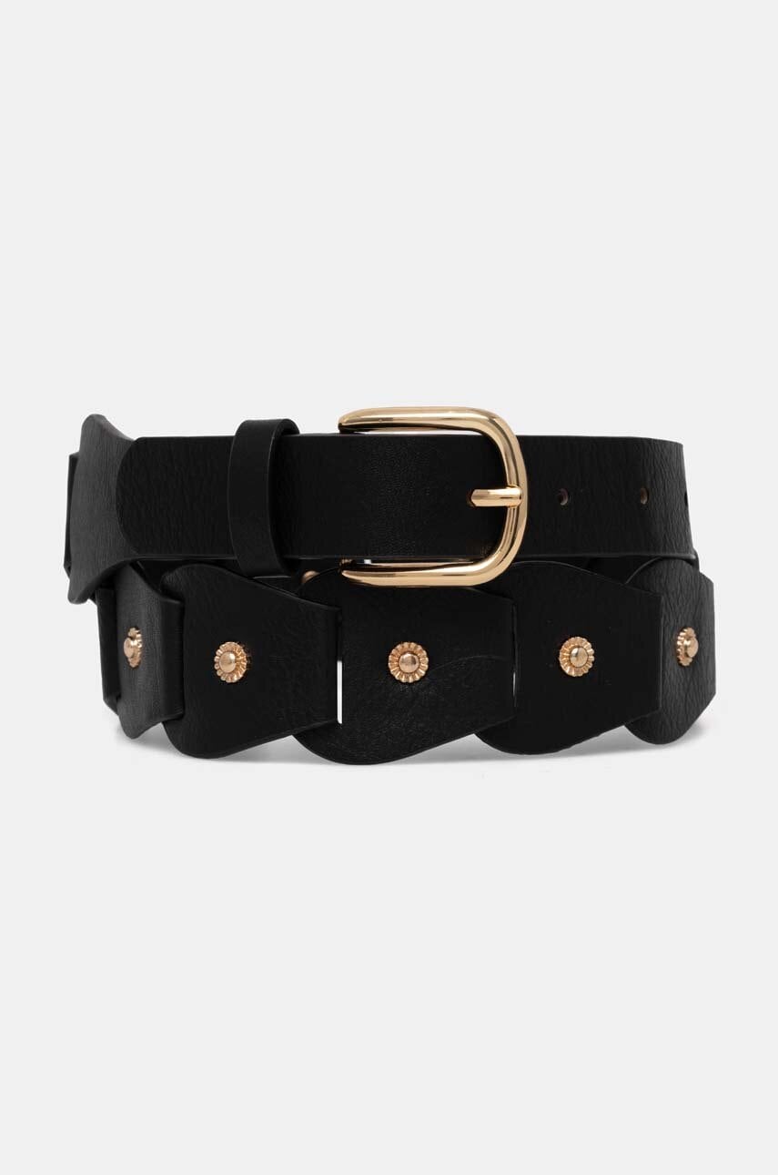Morgan curea 3VAGUE femei, culoarea negru, 3VAGUE