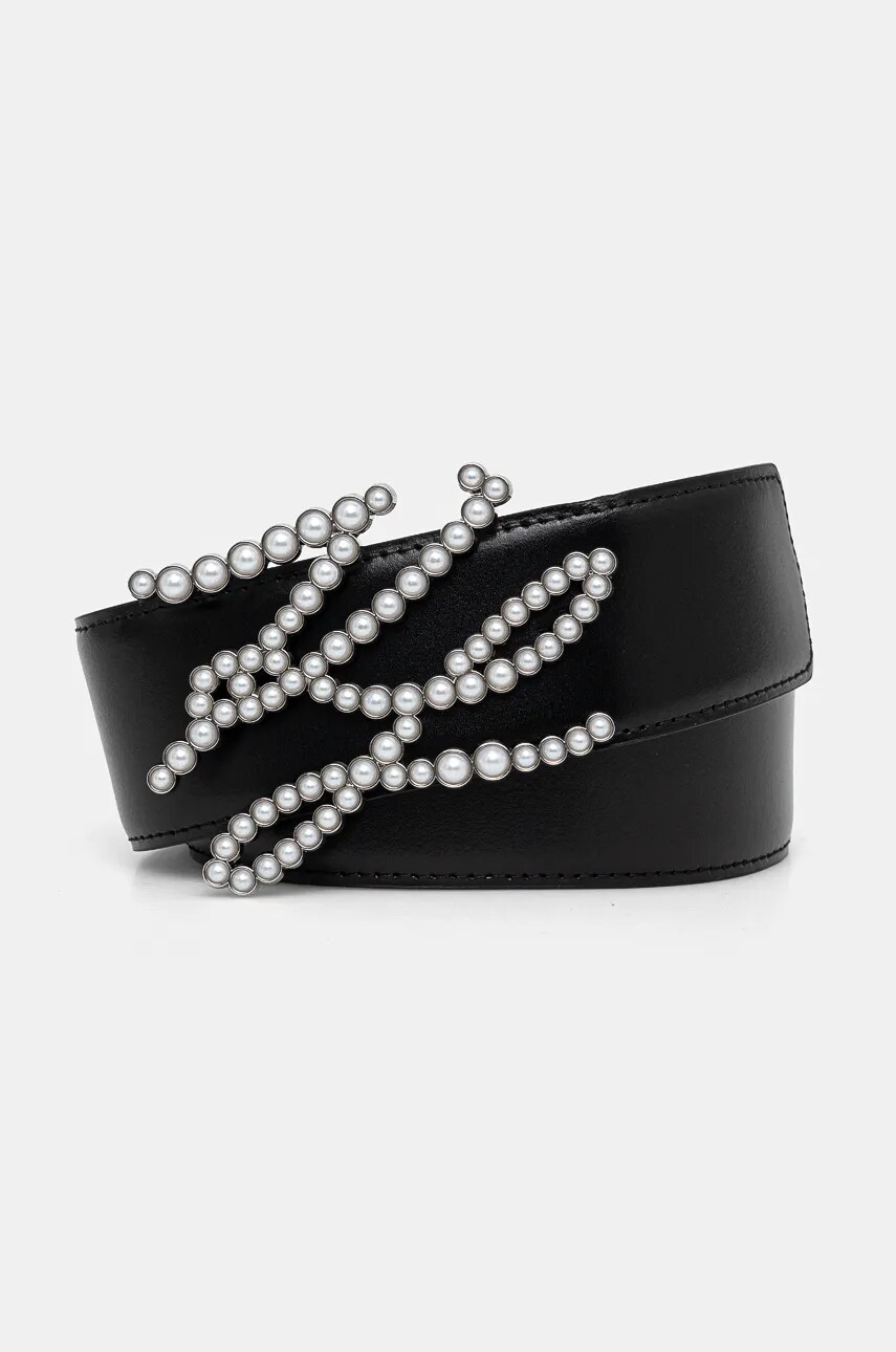 

Кожен колан Karl Lagerfeld дамски в черно 246W3102, Черен