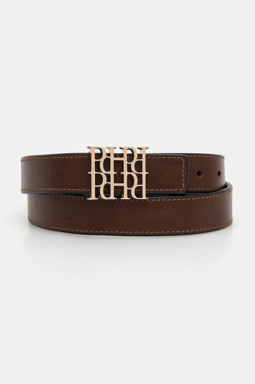 Pedro del Hierro curea de piele cu doua fete femei, culoarea maro, 4698164 Pedro del Hierro curea de piele cu doua fete femei, culoarea maro, 4698164