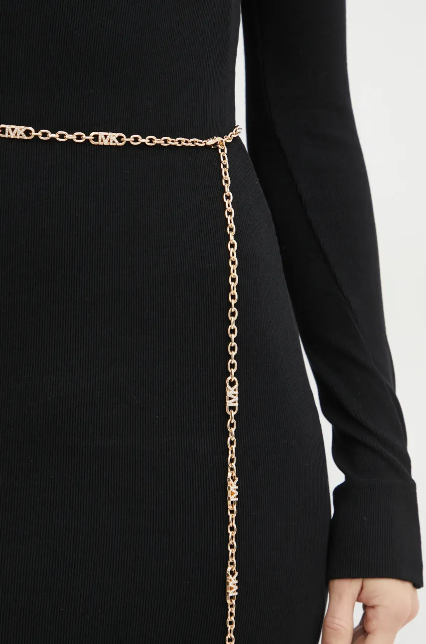 Ремень MICHAEL Michael Kors женский цвет золотой 559118 Ремень MICHAEL Michael Kors женский цвет золотой 559118