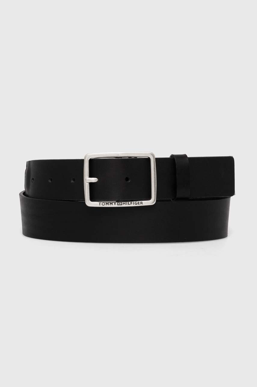 

Кожен колан Tommy Hilfiger мъжки в черно AM0AM12555, Черен