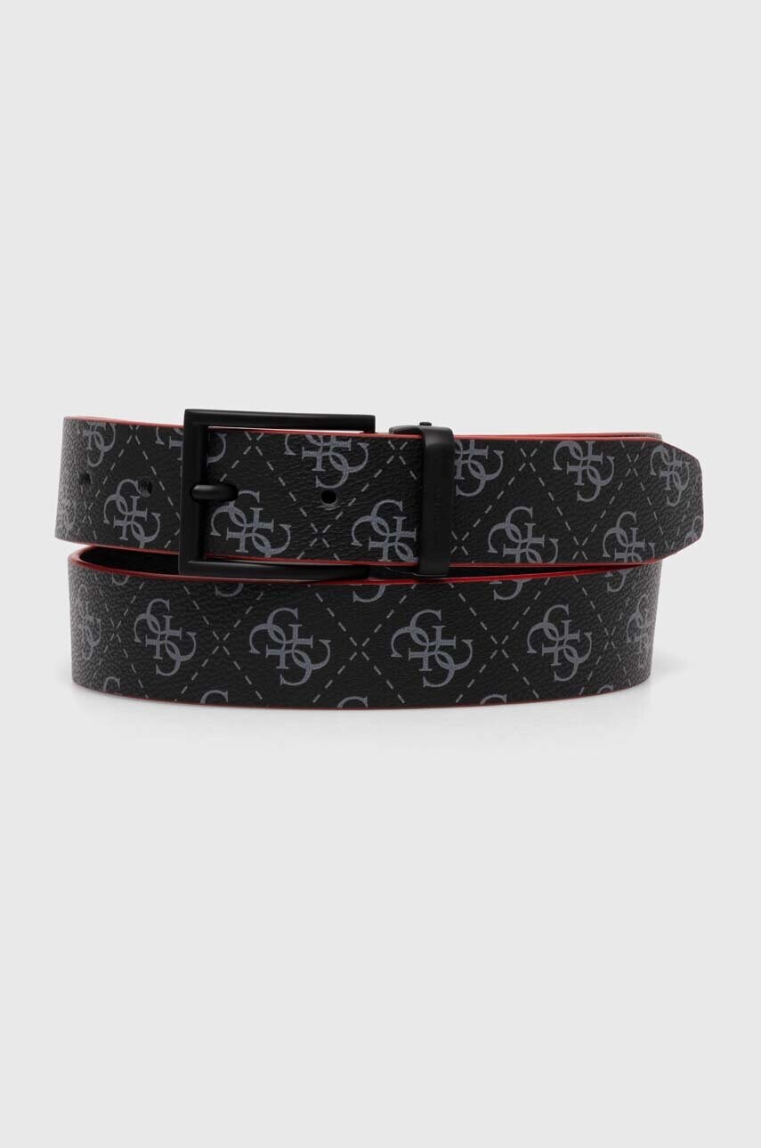 Levně Pásek Guess MNCHN pánský, černá barva, BMCMLO P4330
