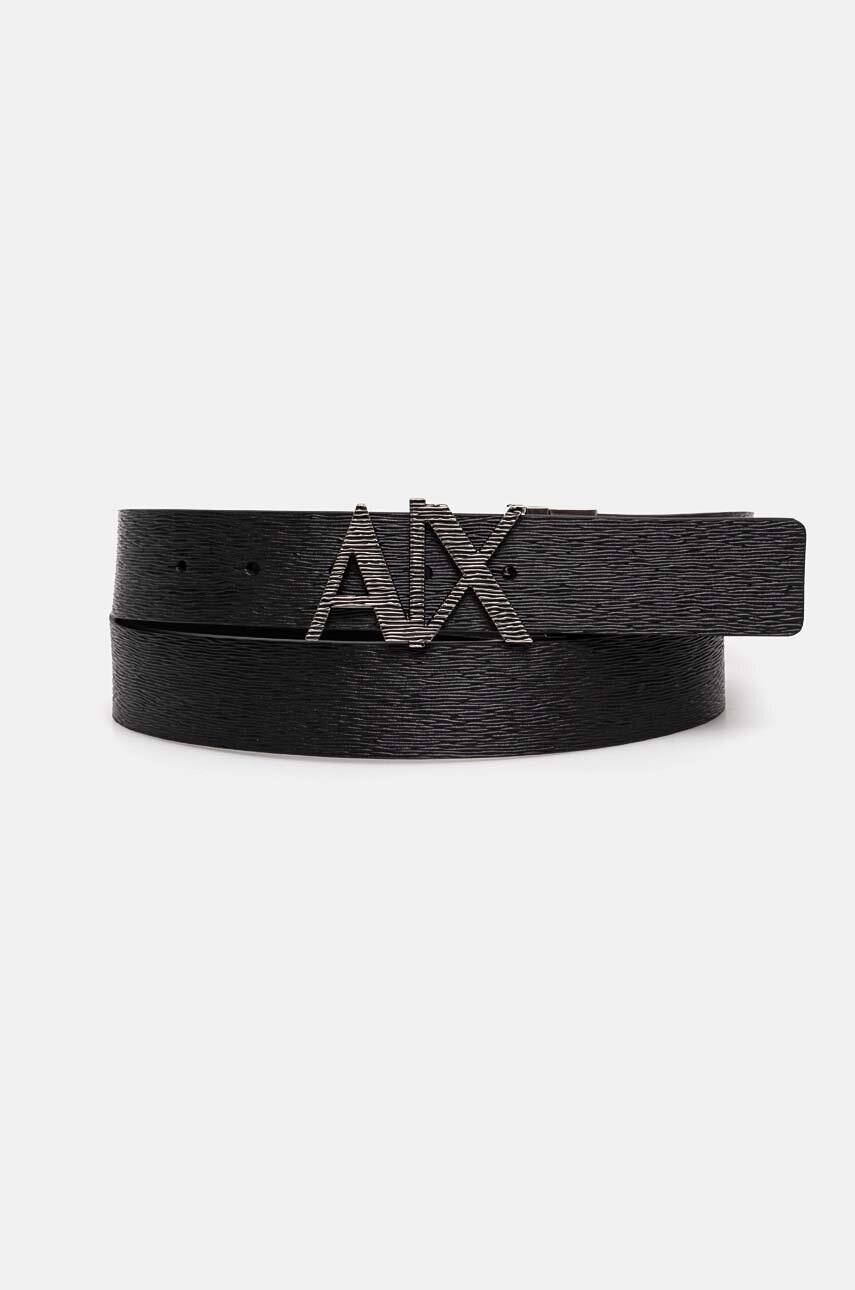 

Кожен колан с две лица Armani Exchange мъжки в черно 951410 4F889, Черен