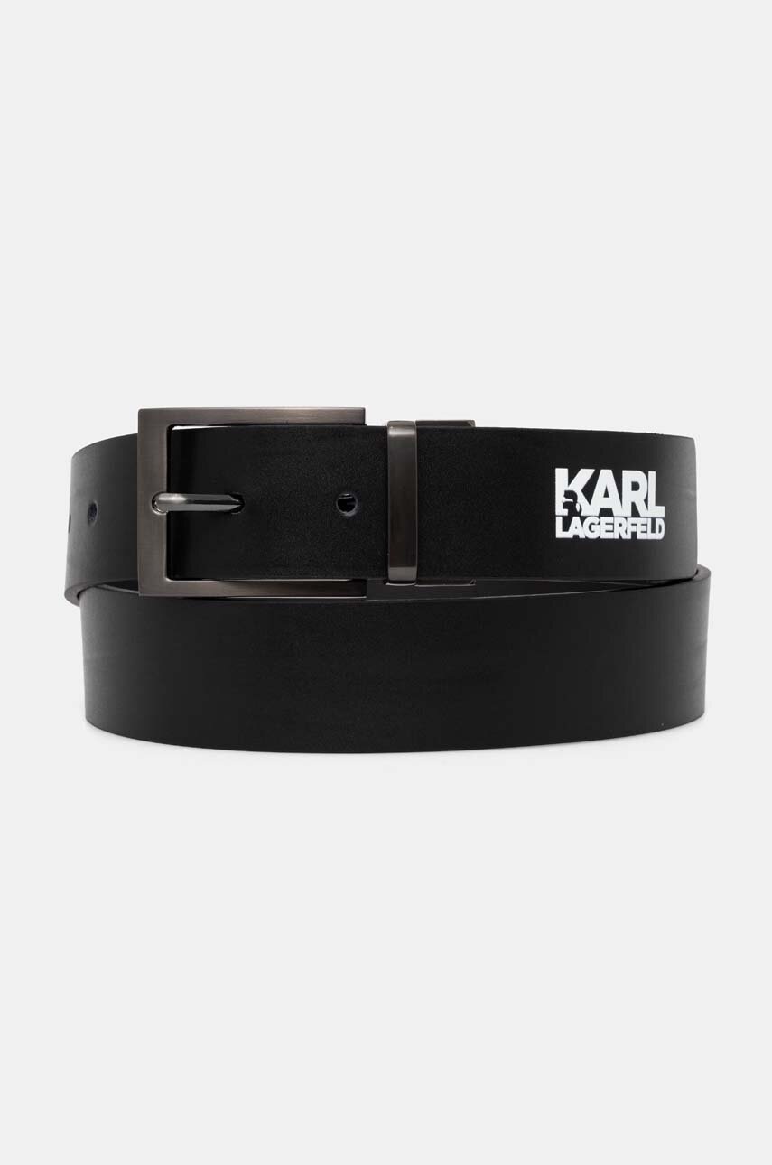 

Кожен колан Karl Lagerfeld мъжки в черно 544430.815300, Черен