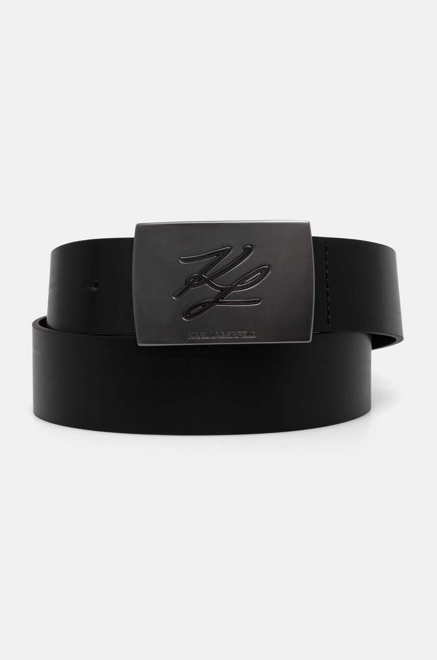 

Кожен колан Karl Lagerfeld мъжки в черно 544438.815300, Черен