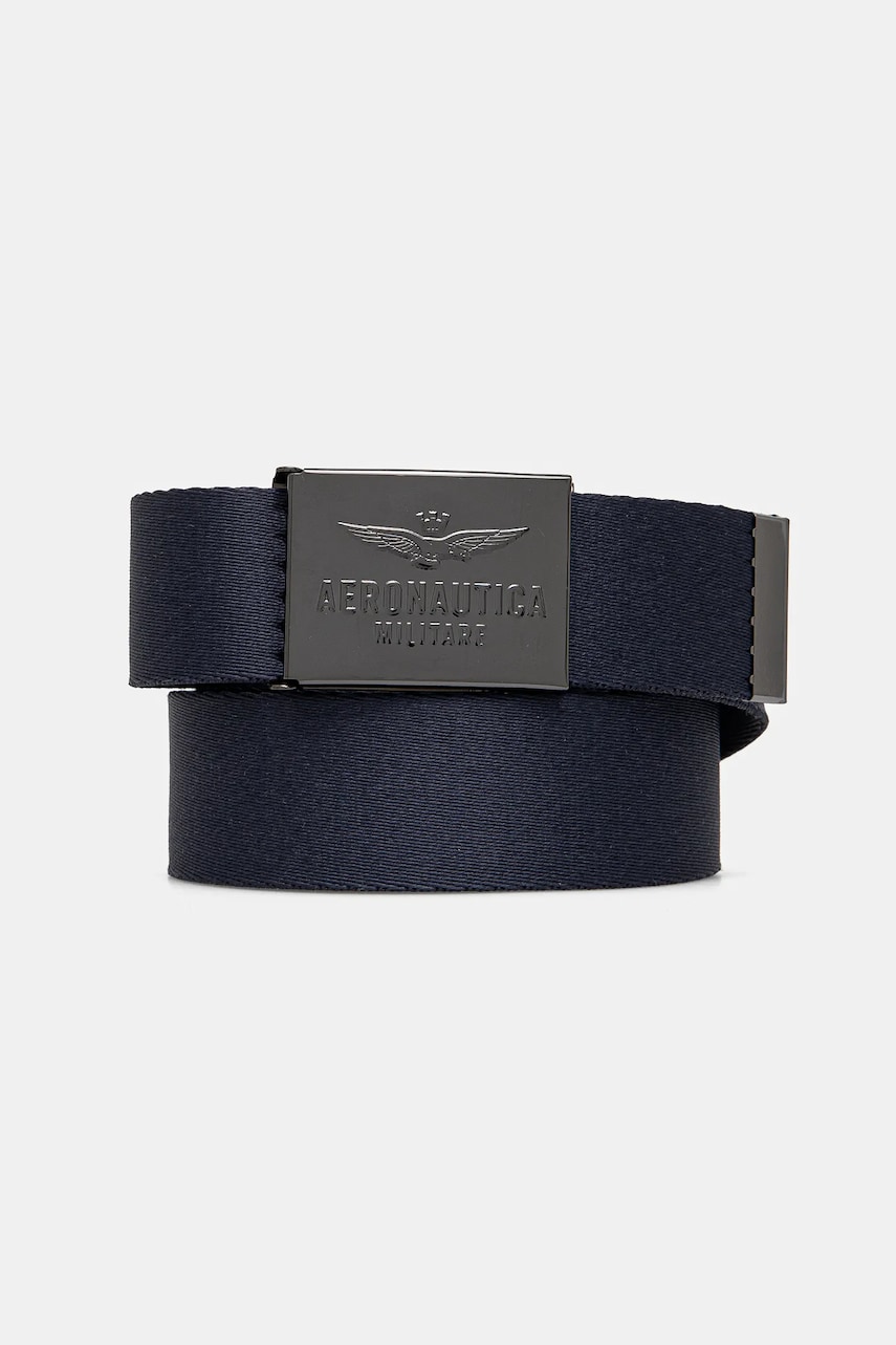 Aeronautica Militare curea barbati, culoarea albastru marin, CI299CT3209 Aeronautica Militare curea barbati, culoarea albastru marin, CI299CT3209